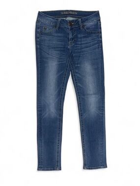 Slim Stretch Denim Jeans in Medium Blue